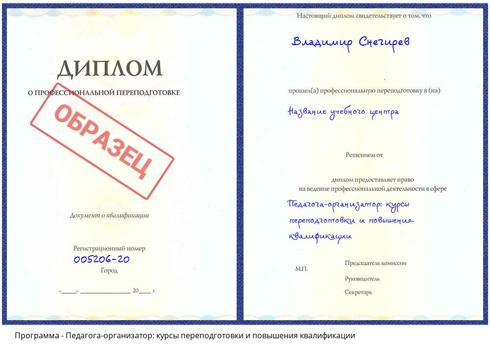Педагога-организатор: курсы переподготовки и повышения квалификации Хабаровск